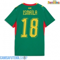 Camisa de time de futebol Senegal Ismaila Sarr #18 Replicas 2º Equipamento Feminina Mundo 2026 Manga Curta